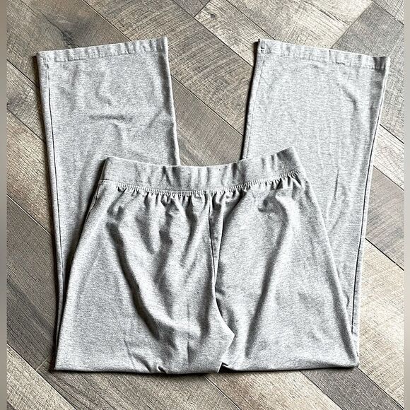 Women’s SB Performance, Light-Gray, High-Waisted, Wide-Leg Lounge Pants. Size L. - Picture 2 of 4